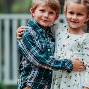 Plaid Button Up Shirt 3T